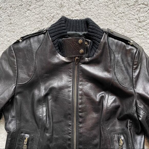 Mackage Jenny leather bomber jacket - Picture 6 of 16